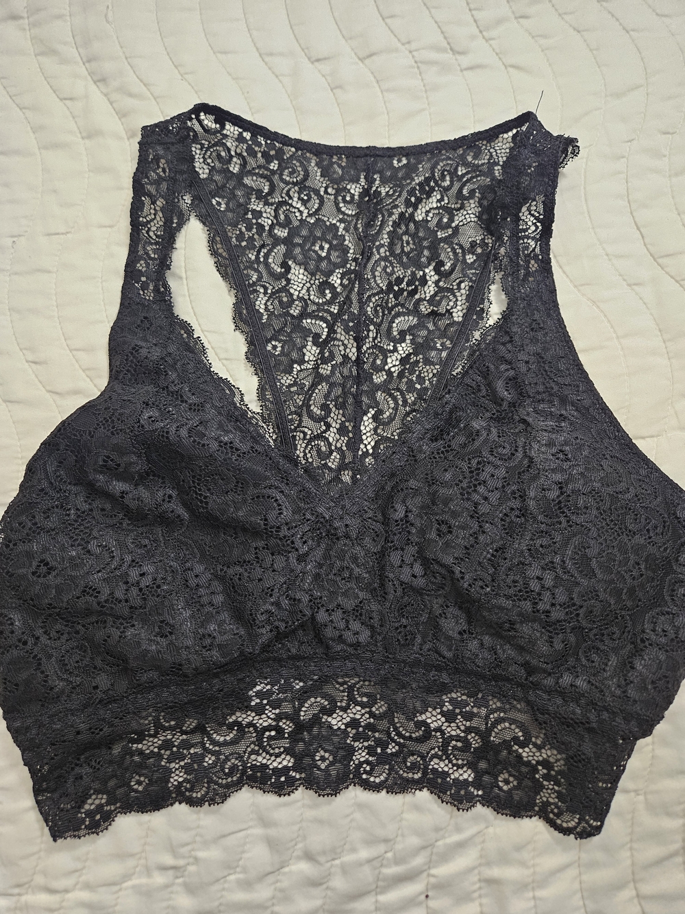 Soma Black Lace Racerback Bralette